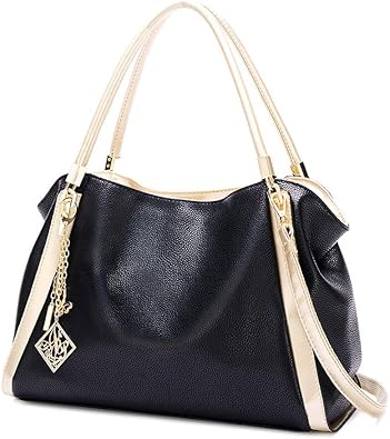 Amazon Msy Yien レディース ハンドバッグ 2way 本革 シンプル 斜めがけバッグ Ol 通勤 バッグ ハンドメイド 大容量 おしゃれ 斜ショルダーバッグ ブラック ハンドバッグ