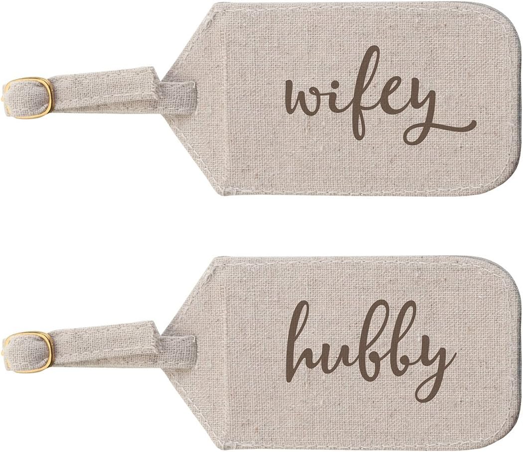 hubby wifey luggage tags
