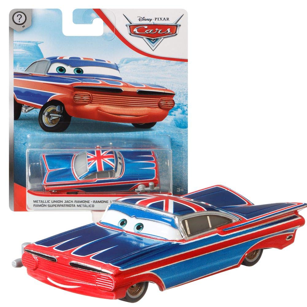 Disney Selection of Vehicles | Models 2020 Cars 3 | Cast 1:55 | Mattel, Cars 2017:Ramone Metallic Union Jack