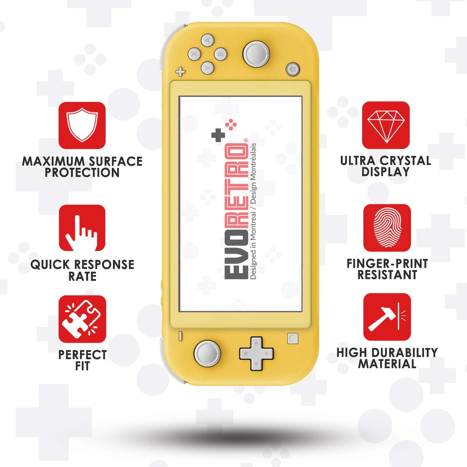 Protective Starter Kit for Nintendo Switch Lite with Complete Bundle Accessories (Black): Computers & Accessories