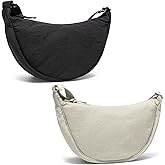 YIKOEE Crescent Bag for Women Men Small Sling Crossbody Bag with Half Moon Shape