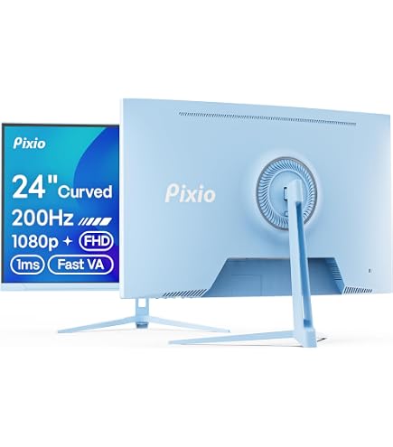 Amazon.com: Pixio PX248 Wave Blue 24 inch 200Hz Refresh Rate FHD