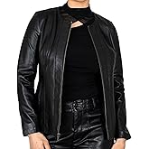 BRICK LANE Timeless Design Leather Jacket for Women | Genuine Lamb Nappa Leather Jacket