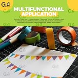 G4GADGET Brilliant Style 10x Rainbow Washi Tape 5m Adhesive Paper Masking view 7