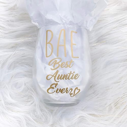 best aunt ever wine glass