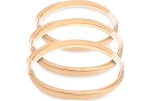 Lurrose 3 Rolls Bamboo Rattan Strips Diy Basket Making Rattan Mesh Craft Supplies