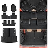 Thinzyou Floor Mats Compatible with 2024 2025 2026 Lexus TX350 TX500h TX550h+ 6&7 Seats Cargo Mat Trunk Liner Back Seat Cover All Weather TX Accessories (Floor Mats+Trunk Mat with Backrest Mat)