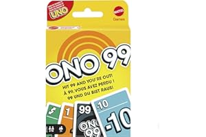 Mattel Games ONO 99 Card Game from Makers of UNO Game for Kids, Adults and Game Night, Add Numbers and Don't Go Over 99