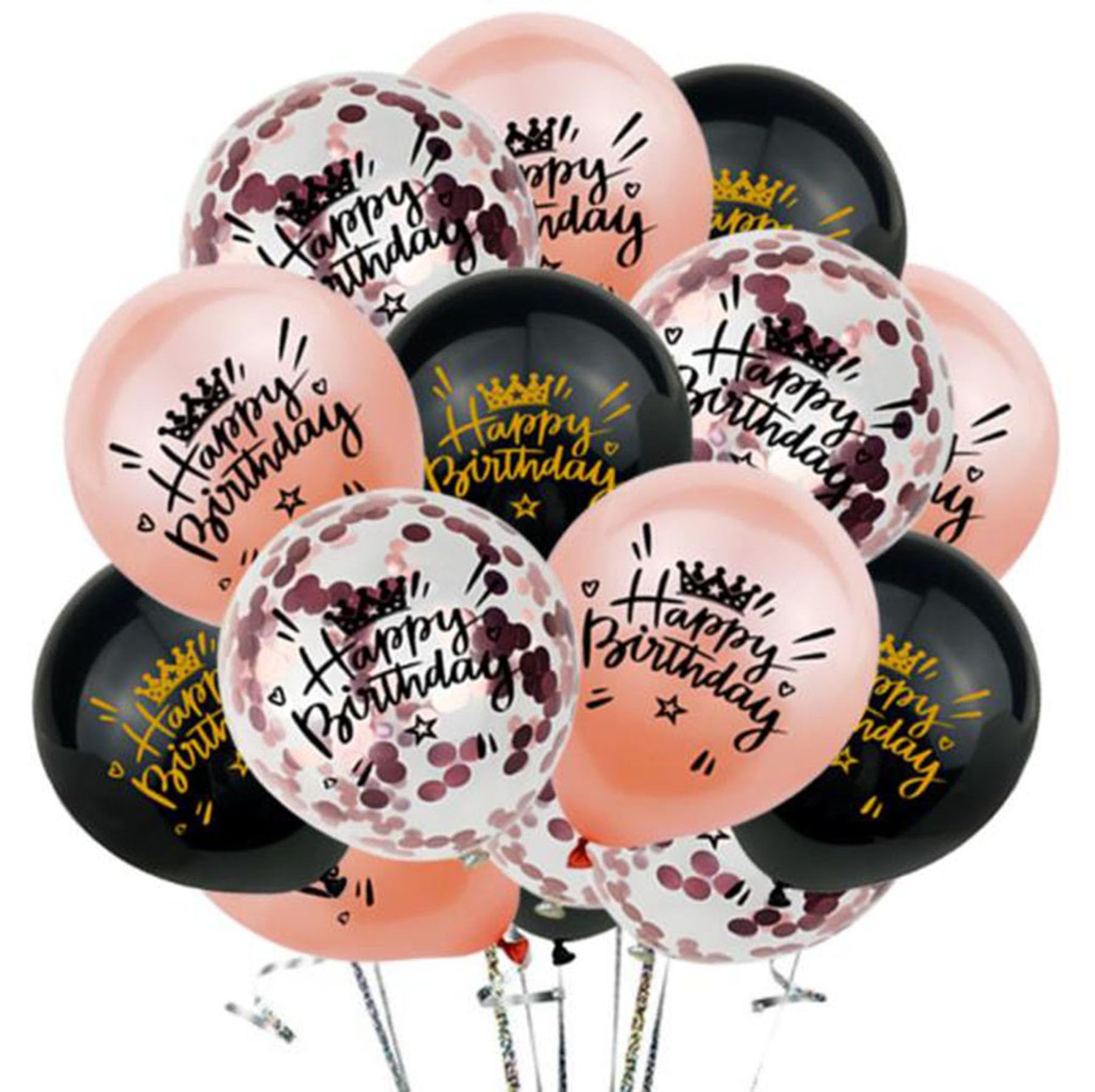 Photo 1 of GU&SU Happy Birthday Latex printed balloon Birthday party decorations balloon