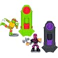 Legends Of Akedo Teenage Mutant Ninja Turtles Battle Pack – 5 Figure + 2 Controller, Colori Vintage