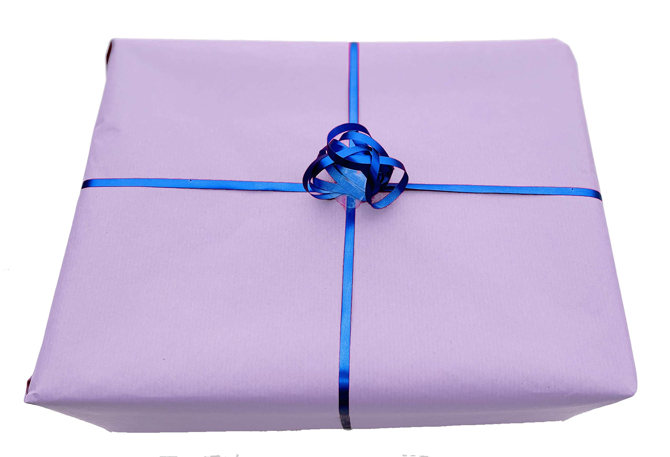 Kraft Wrapping Paper Roll 100% Recycled and Recyclable Gift Wrap (Lilac 3m)