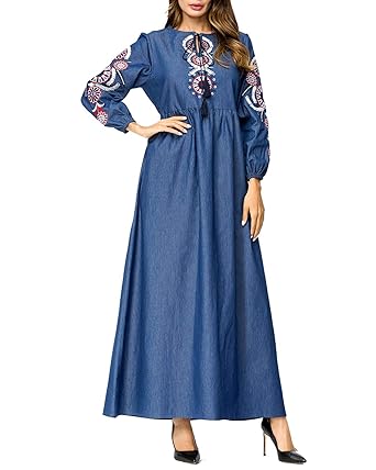 denim maxi dress amazon