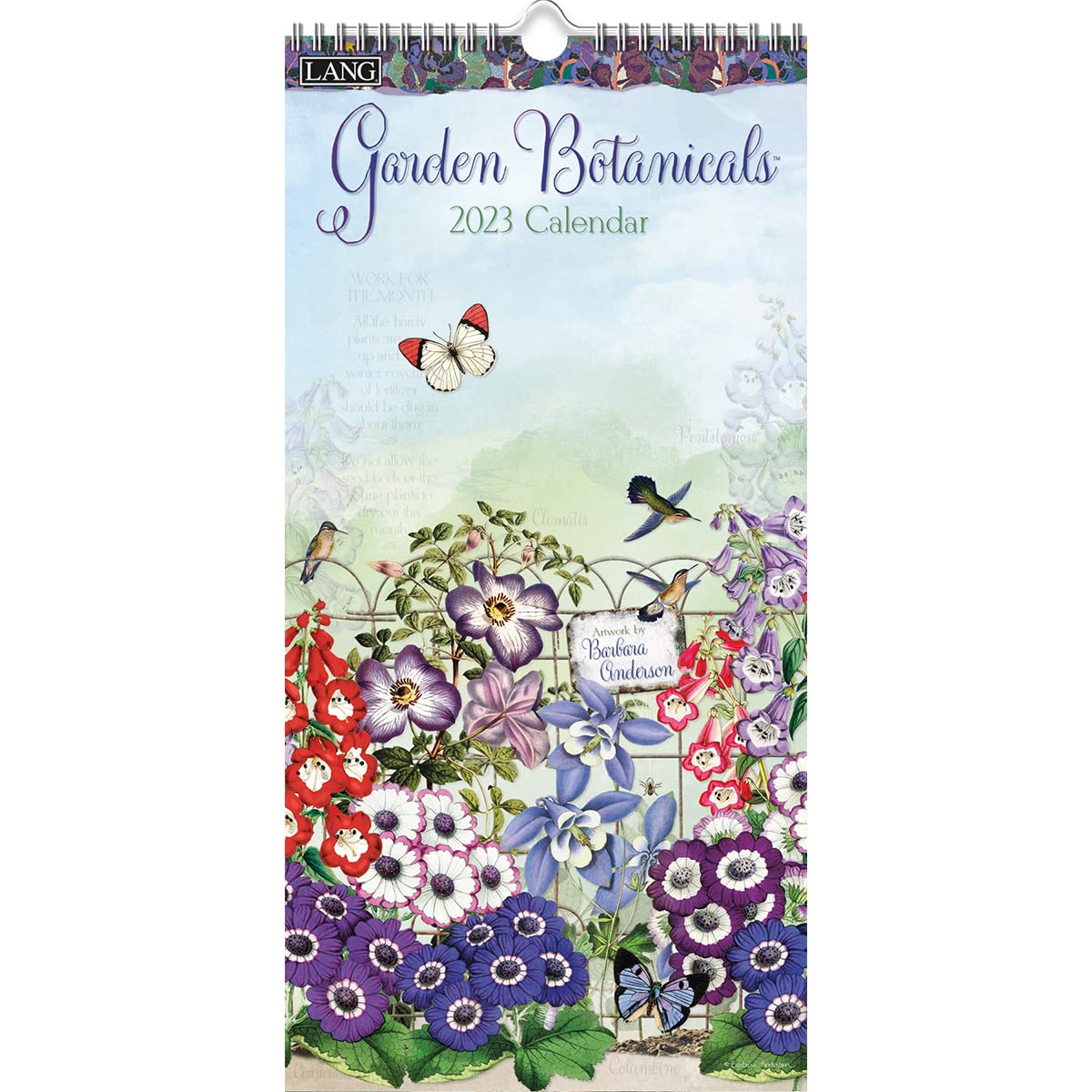 LANG GARDEN BOTANICALS 2023 VERTICAL WALL CALENDAR (23991079147)