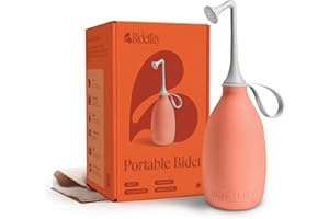 BIDETLITY Butt & Intimate Shower 3.0 Mobile Travel Bidet & Sustainable Intimate Shower, Replaces Wet Wipes, Saves Toilet Paper, Portable Handheld Bidet, Travel Bag Included, BPA-Free - Precious Peach