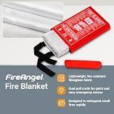 FireAngel 1 x 1 m Fire Blanket Kitchen Home Caravan EN 1869:2019 550C view 2