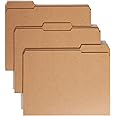 Smead File Folder, Reinforced 1/3-Cut Tab, Letter Size, Kraft, 100 Per Box (10734)