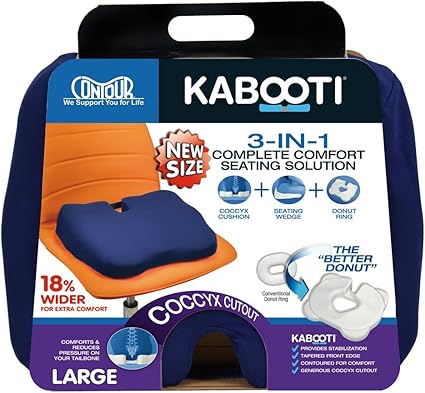 Amazon Com Kabooti Coccyx Seat Cushion Extended Width 20 Inches