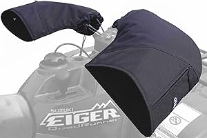 GEARS Rigid ATV & Snowmobile Handlebar Muffs with Soft Lining for Wind/Debris Protection - Water-Resistant Snowmobile Gauntle