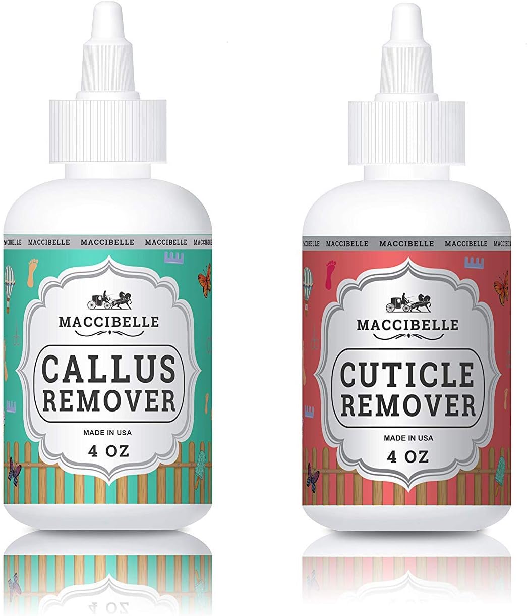 Maccibelle Callus Remover EXTRA STRENGTH Callus Eliminator For Feet, Professional Callus and Corn Eliminator Gel 4 oz