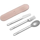 Bentgo Stainless Travel Utensil Set - Reusable 3-Piece Silverware Set with Carrying Case, High-Grade Premium Steel, BPA-Free 