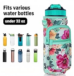 Water Bottle Carrier Bag, 25oz 32oz Crossbody Water