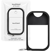 Touchland Silicone Hand Mist Case with Keyring, 1 FL OZ - Jet Black