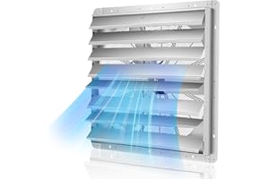 VEVOR 36 inch Shutter Exhaust Fan, Wall Mounted Attic Vent Fan with 11000 CFM Airflow, AC Motor, Heavy-Duty Steel Constructio