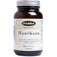 Flora Health Hawthorn - 116 mg of Extract Equivalent to 520 mg Hawthorn Leaf and Flower, High Levels of Flavonoids, Heart Hea