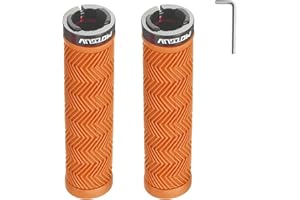 Bike Grips, Single Lock on Bicycle Handlebar Grips, for BMX, Mountain, MTB, Beach Cruiser, Scooter, Folding Bike, Anti-Slip &