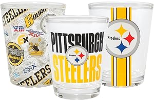 FOCO NFL Team Logo Barware Team Spirit 1.5oz Shot Glasses 3-Pack