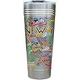 catstudio New York City Thermal Tumbler | Triple Wall Insulation With Non Slip Bottom | Great Travel Cup for Water, Coffee, Tea, or Smoothies