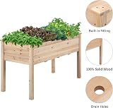 Yaheetech Raised Garden Bed Fir Wood 120.5x59x76cm Elevated Planter Box view 7