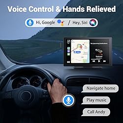 HAUXIY Wireless Apple Carplay Screen for Car 4K