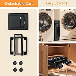 Bukere Extra Large 3 in 1 Rolling Laundry Backpack