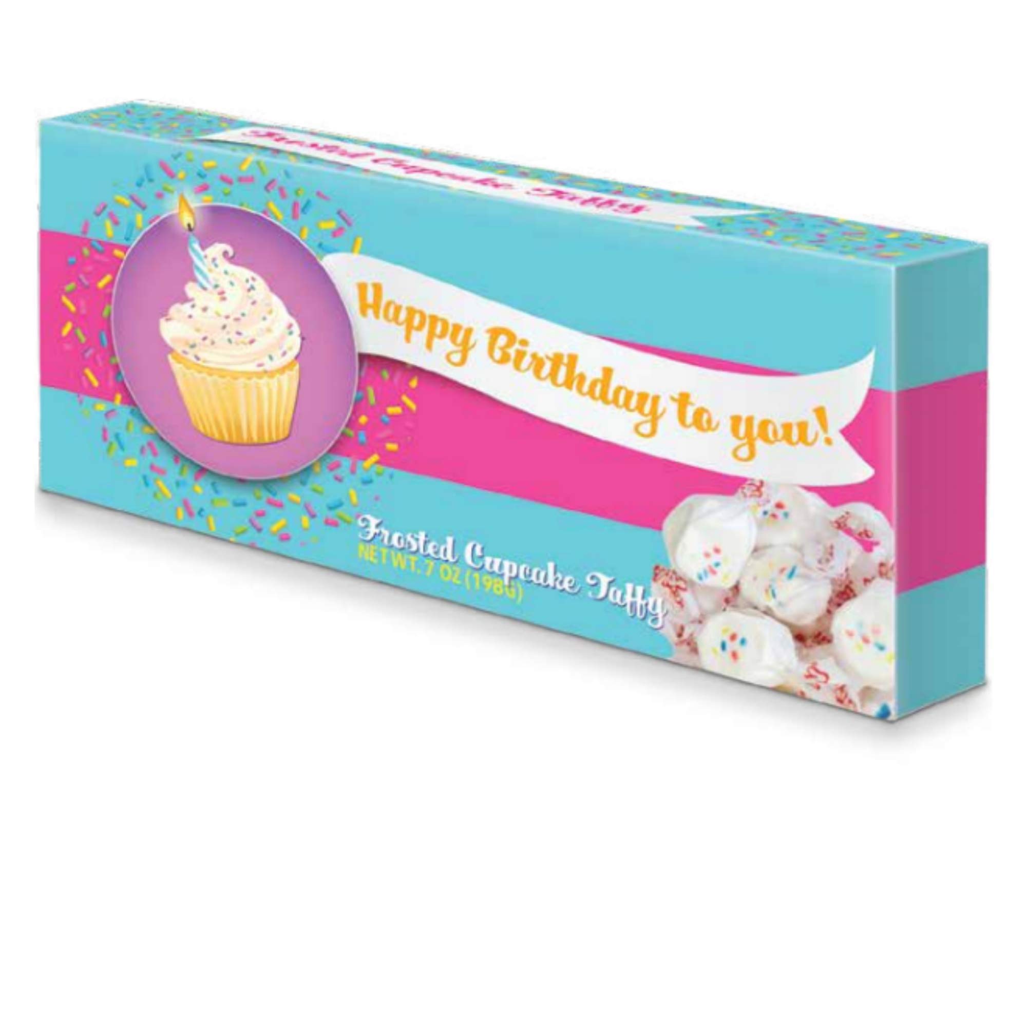Buy Happy Birthday To You Frosted Cupcake Taffy 7oz Box Gourmet Cupcake