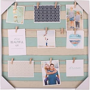 HANTAJANSS Ochoice Photo Display Hanging Picture Frame of Photos-Show The Sweetest of Your Family (Light Blue)