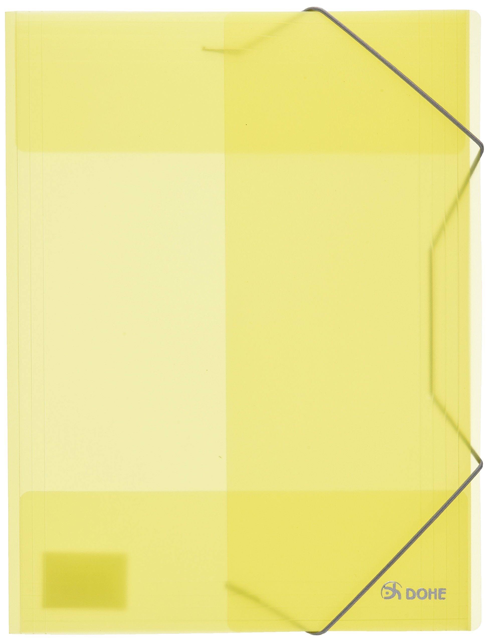 dohe 90408 – Folder with Elastic Bands A4 Polypropylene Yellow