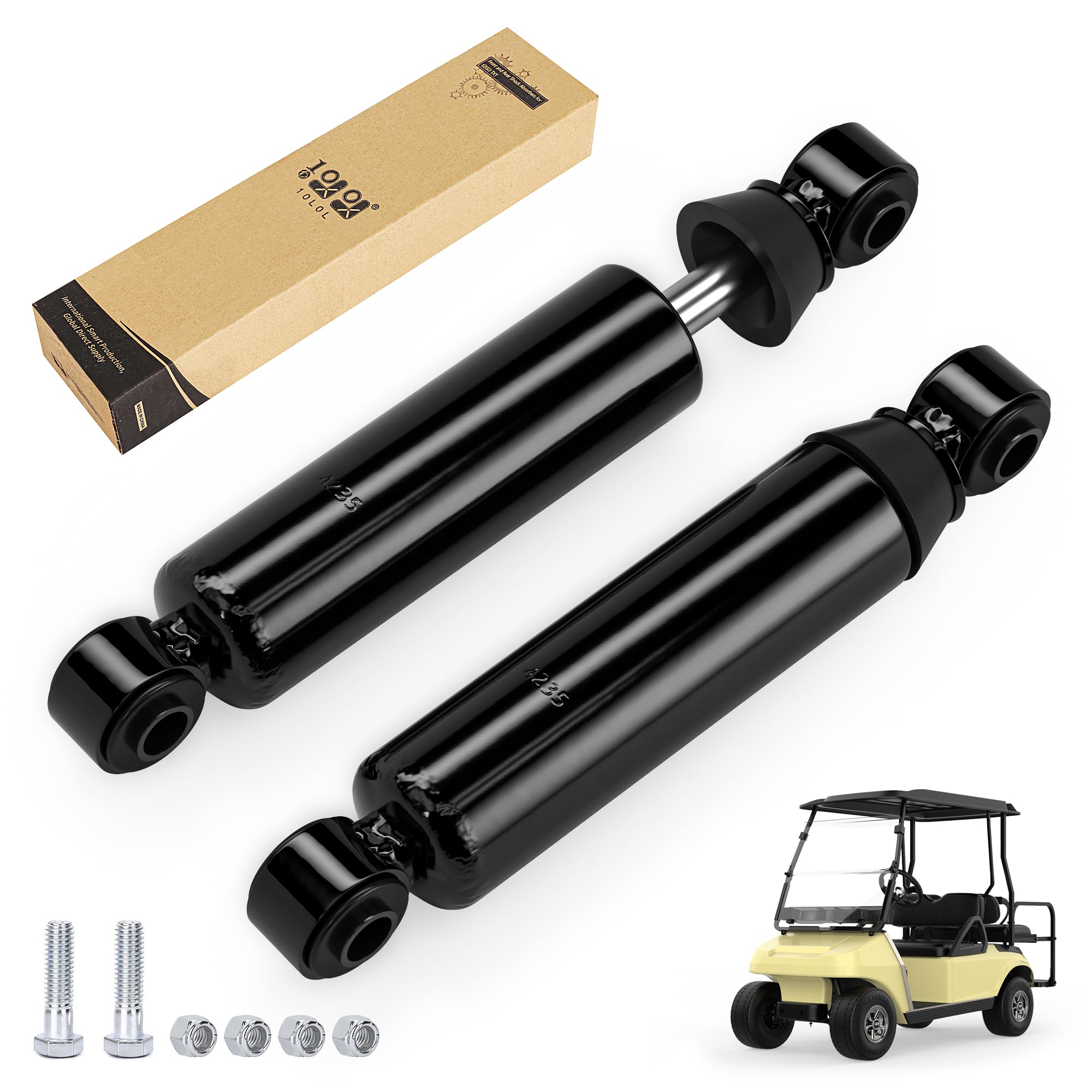 Photo 1 of 10L0L Front Shocks Absorbers Kit for Club Car DS 1981-2011 1010991, Precedent 2004-up Golf Cart, OEM# 1014235 103351001, 2 Pack