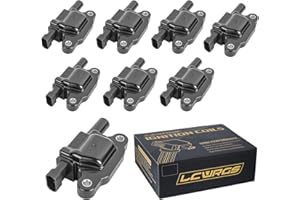 LCWRGS Set of of 8 Square Ignition Coil Pack Fits for 5.3 V8 2007 2008 2009 2010 2011 Chevy Silverado 1500 Avalanche Tahoe Suburban GMC Yukon Sierra Coils 5.3L Replaces# UF413 12570616