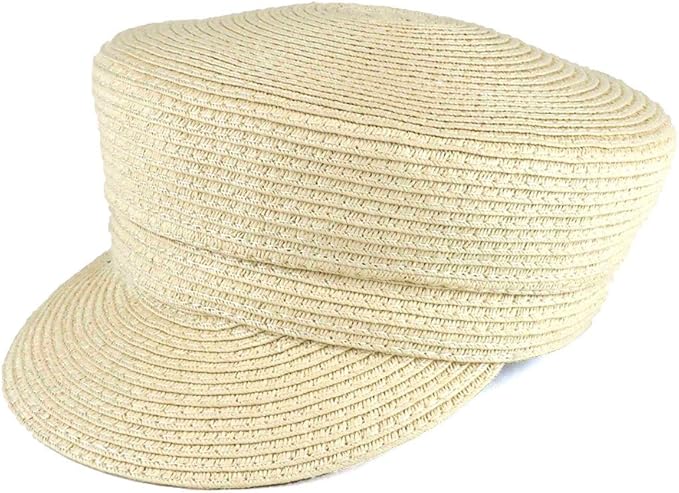 Amazon 品 No Brand ベージュミックス 帽子 ストロー キャップ ペーパー ブレード マリンキャス マリン キャスケット マリン帽 春 夏 トレンド メンズ レディース 男女兼用 キャップ 通販
