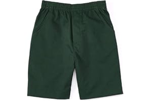 unik Boys All Elastic Waist Pull up Shorts Navy Khaki Black Hunter Green Blue