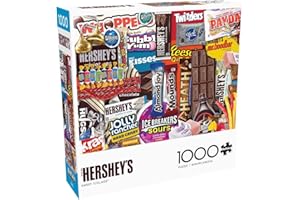 Buffalo Games - Hershey's Sweet Collage 1000 Piece Jigsaw Puzzle for Adults Colorful Candy Image Made in USA