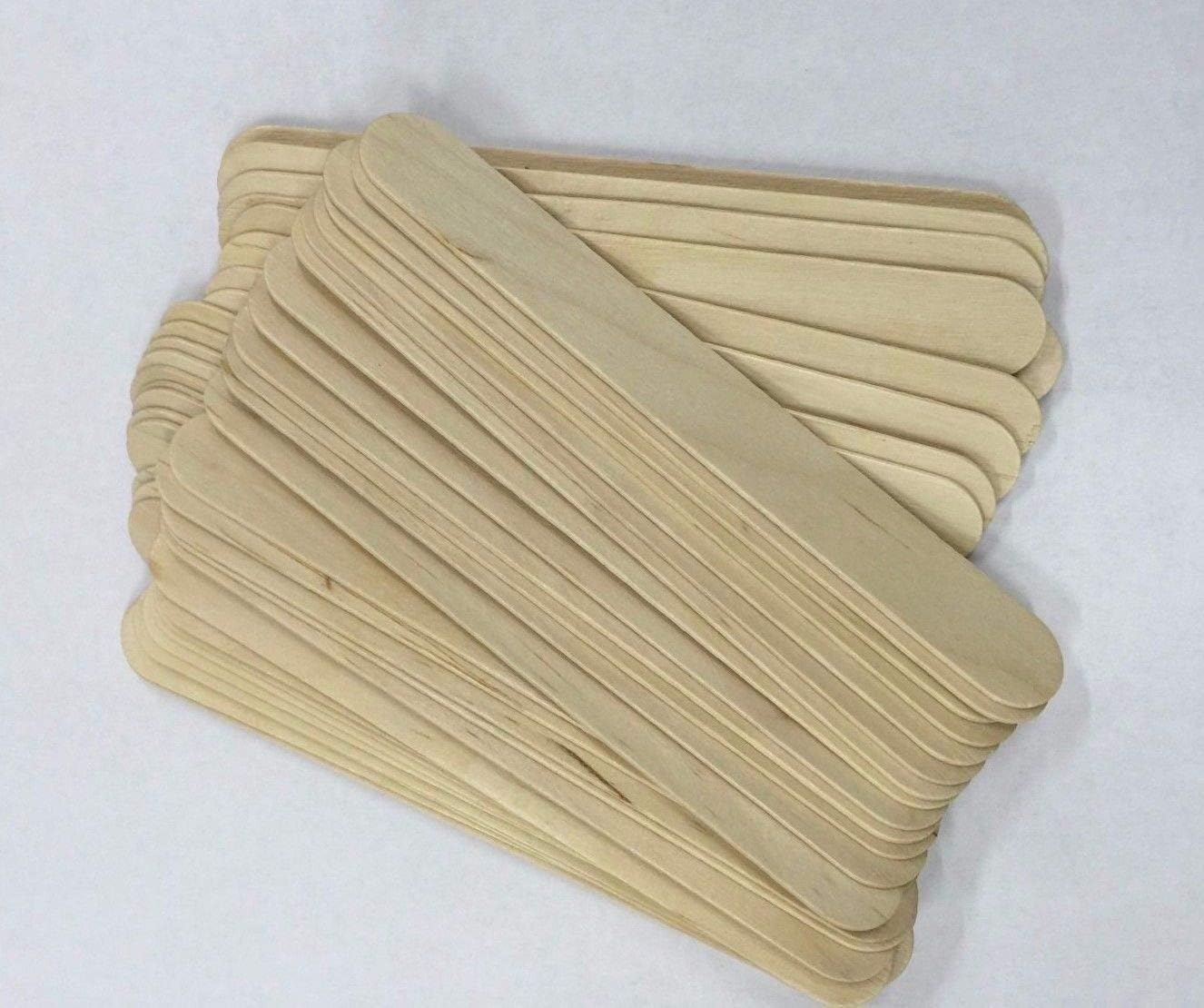 Beauticom USA Base BULK LARGE Wide Wood Wax Spatula Applicator 6" x 3/4" (10,000 pieces)