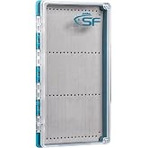 SF Streamer Fly Fishing Box with Magnetic Closure &amp; Clear Lid, Polycarbonate Fly Box for Streamers, Nymphs and Trout - Streamer Foam