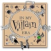 MAOFAED Villain Charms Silver Chain Bracelet, Halloween Party Favor, Evil Theme Bracelet