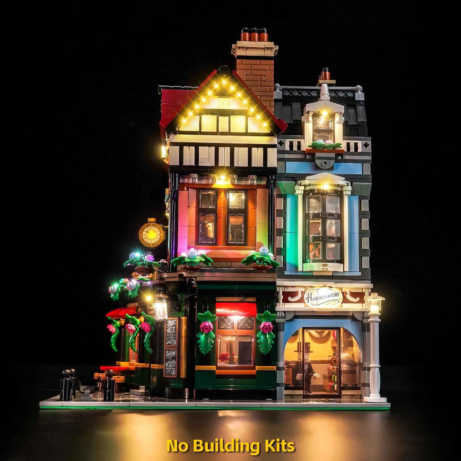 Led Licht Set Kompatibel mit Lego 10350 Tudor Corner (Kein Modell), Dekorationsbeleuchtungsset Compatible with Lego Tudor Corner Bausteinen Modell 7