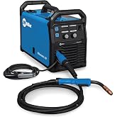 Millermatic&reg; 142 MIG Welder, 120V Portable Wire Feed, Auto-Set&trade; | 120 V MIG welder with Auto-Set&trade; and Segmented Display, welds up to 3/16 in; mild steel; auto repair and light fabrication