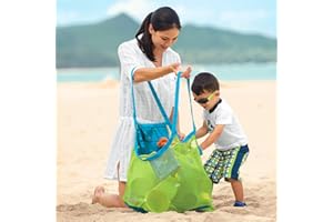 Xplanet Large Mesh Beach Bag - Family Toys Shell Storage Bag, Stay Away From Sand & Water - Perfect for Holding Toys, Balls, 
