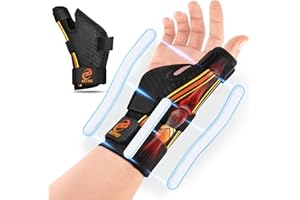 NEVVIS Thumb Brace Right/Left Hand: Ergonomic Thumb Splint, Thumb Spica Splint Right Hand with Wrist Support for Arthritis, De Quervains Tenosynovitis Brace, CMC Joint, Tendonitis, Either Hand