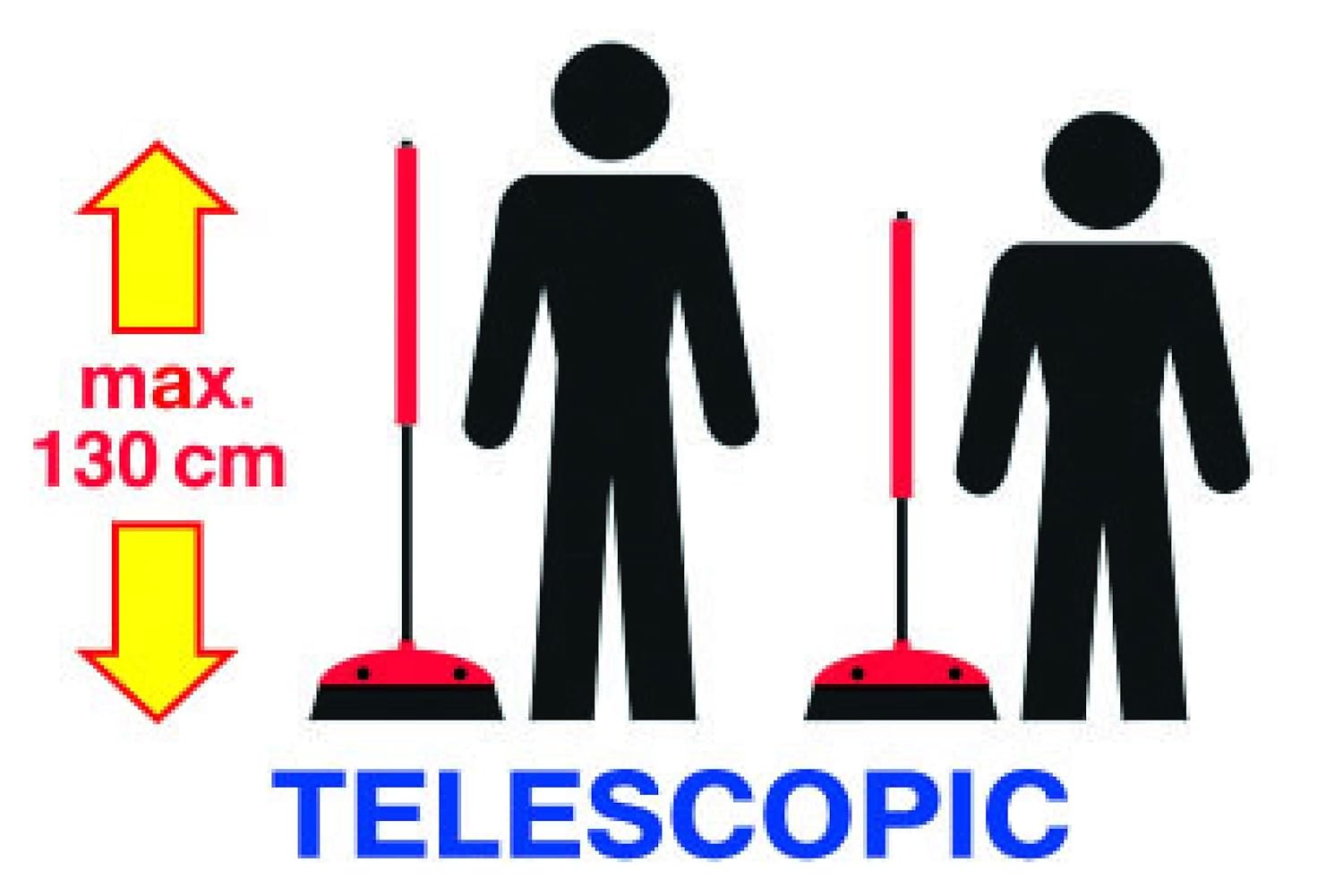 Asta Telescopica Di Ricambio In Acciaio Inox Per Mocio Vileda Turbo E Simili - Manico 4 Pezzi Regolabile, Adatto Per Panni E Testine, Senza Testina